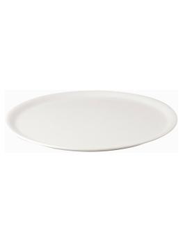 Assiette à pizza - Ø35 CM - 6 Pièces - Blanc - Saturnia - 131314