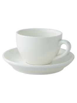 Tasse à cappuccino et soucoupe - 18 CL - Blanc - 12 pièces - Palmer - Robusta - 129277