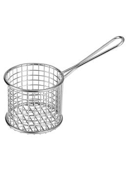 Panier de Service - H 7.9 CM - 0.193 KG - Ø9.3 CM - Acier Inoxydable 18/10 - Trenton International - 125244