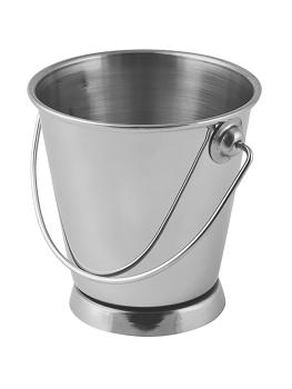 Seau de service - H 9,5 CM - 0,137 KG - Ø9 CM - Inox - Trenton International - 125247