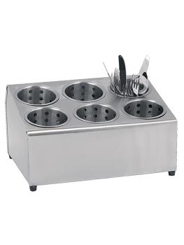 Distributeur de couverts - H 21 x 37,5 x 30 CM - 2 KG - inox - 705091