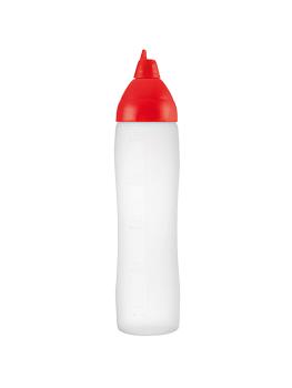 Flacon doseur - H 26.1 CM - 0.065 KG - Ø6 CM - Polyéthylène (Ldpe) - Rouge - 0.5 Litre - Araven - 962081