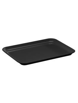 Plat - H 1,7 x 24 x 18 CM - 0,2 KG - Mélamine - Noir - WACA - 937641