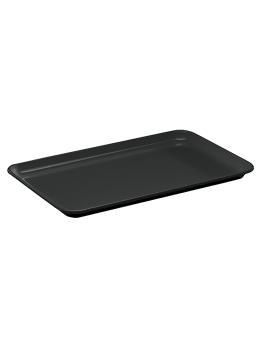 Plat - H 1,7 x 30 x 19 CM - 0,2 KG - Mélamine - Noir - WACA - 937643