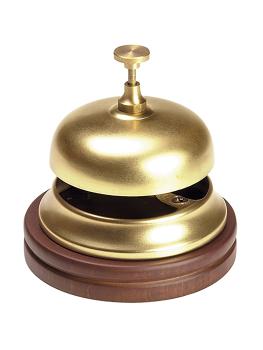 Cloche (comptoir/réception) - H 11 CM - 0,41 KG - Ø11 CM - Laiton - 105001