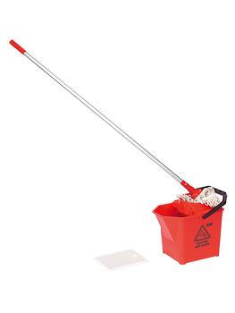 Mop espagnol - 3 KG - 140 CM - Plastique - Rouge - 10 litres - 546010