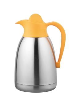 Pichet isotherme - H 26 CM - 0.65 KG - acier inoxydable 18/10 - Jaune - 1.5 Litre - 595015