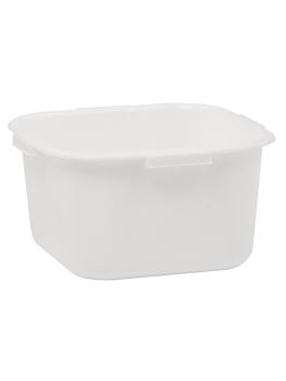 Poubelle de repos - H 17 x 31 x 31 CM - 0.405 KG - Polypropylène - Blanc - 8 litres - Denox - 600038