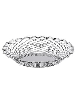 Corbeille à pain - H 4 x 25 x 18 CM - 0,13 KG - acier inoxydable - 930035