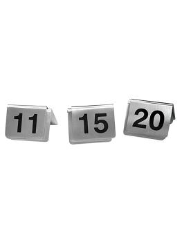 Set de numéros de table - H 4,3 x 5,3 CM - 0,25 KG - acier inoxydable - 705051