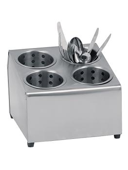 Unité de distribution de couverts - H 22,2 x 30 x 25,5 CM - 1,68 KG - Inox - 705090