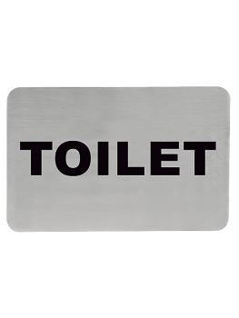 Panneau d'information - H 6 x 11 CM - 0,05 KG - acier inoxydable - 705207