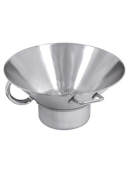 Egouttoir à frites - H 14 CM - 1,55 KG - Ø41 CM - inox - 705300