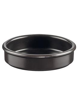 Cocotte - H 3 CM - 0,15 KG - Ø11,5 CM - Faïence - Noir - 0,175 Litre - Regas - 540001