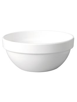 Plat de service - H 9,2 CM - 0,36 KG - Ø20 CM - Mélamine - Blanc - 1,8 Litre - 060013