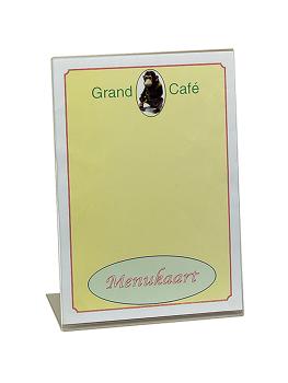 Porte-menu - H 31 x 21 x 7 CM - 0,3 KG - plexiglas - Transparent - 880016