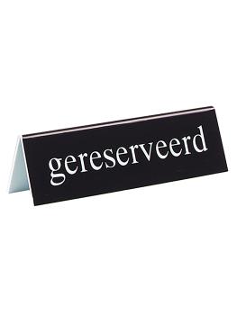 Chevalet de table - H 4 x 13 x 3,5 CM - 0,1 KG - polystyrène - Noir - 880020