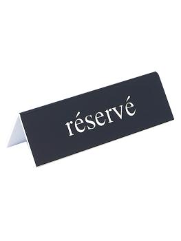 Chevalet de table - H 4 x 13 x 3,5 CM - 0,1 KG - polystyrène - Noir - 880030