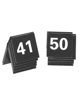 Jeu de numéros de table - H 3,5 x 4 x 3 CM - 0,05 KG - polystyrène - Noir - 880114