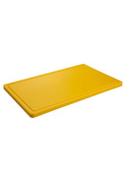 Lame de découpe - 1/1 GN - 53 x 32,5 CM - Polyéthylène - Jaune - Caterchef - 882672