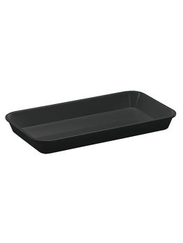 Plateau à viande - H 3,5 x 29 x 16 CM - 0,2 KG - Mélamine - Noir - WACA - 937651