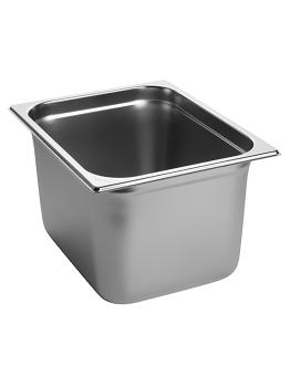 Bac gastronorme - 1/2 GN - 12 Litres - H 20 x 32,5 x 26,5 CM - Inox - Caterchef - 953121