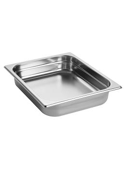 Bac gastronorme - 1/2 GN - 4 Litres - H 6,5 x 32,5 x 26,5 CM - Inox - Caterchef - 953124