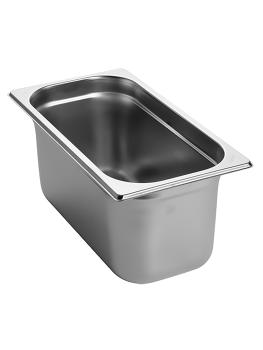 Bac gastronorme - 1/3 GN - 5,4 Litre - H 15 x 32,5 x 17,6 CM - Inox - Caterchef - 953132