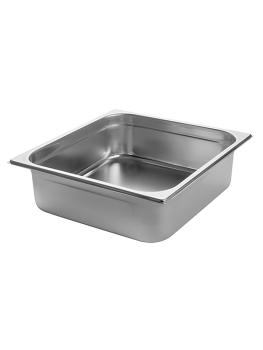 Bac gastronorme - 2/3 GN - 9 Litres - H 10 x 35,4 x 32,5 CM - Inox - Caterchef - 953233