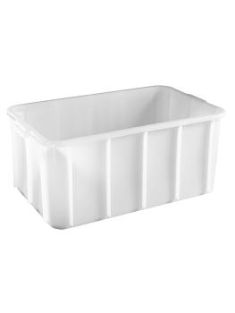 Conteneur empilable - H 9,5 x 43 x 32 CM - 1 KG - Polyéthylène - Blanc - 10 litres - 956010