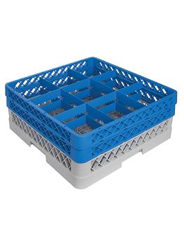 Corbeille à verres sur pied - H 18 x 50 x 50 CM - 0,01 KG - Polypropylène - Corbeille à verres sur pied - CaterRacks - CR0922