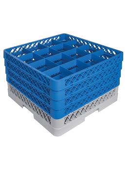Corbeille à verres sur pied - H 26 x 50 x 50 CM - 0,01 KG - Polypropylène - Corbeille à verres sur pied - CaterRacks - CR1624