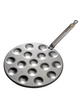 Poêle Poffertjes - H 8.65 CM - 1.125 KG - Ø27 CM - Tôle - De Buyer - 001216