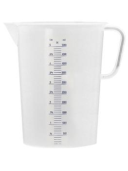 Gobelet de mesure - H 14 CM - 0.07 KG - Ø9 CM - Polypropylène - Transparent - 0.5 Litre - 027001