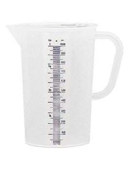 Gobelet de mesure - H 16.5 CM - 0.11 KG - Ø12 CM - Polypropylène - Transparent - 1 Litre - 027002