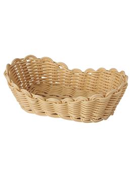Corbeille à pain - H 10 x 28 x 17 CM - 0,15 KG - Polypropylène - Beige - 125046