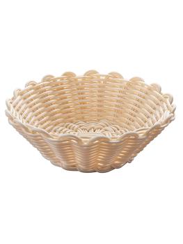 Corbeille à pain - H 6.5 CM - 0.08 KG - Ø20 CM - Polypropylène - Beige - 125041
