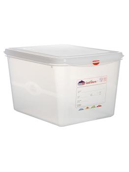 Boîte alimentaire - 1/2 GN - 12,5 Litre - H 20 x 32,5 x 26,5 CM - Polypropylène - Transparent - -40°C / +100°C - Hermétique Verrouillable - Denox - 600490