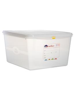 Boîte Alimentaire - 2/3 GN - 15 Litre - H 20 x 35.4 x 32.5 CM - Polypropylène - Transparent - -40°C / +100°C - Hermétique Verrouillable - Denox - 600520