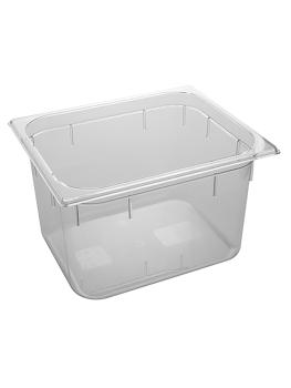 Bac gastronorme - 1/2 GN - 12 Litre - H 20 x 32,5 x 26,5 CM - Polycarbonate - Transparent - -40°C / +100°C - Caterchef - 953021