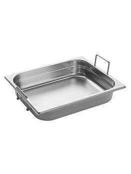 Bac gastronorme - 1/2 GN - 4 Litres - H 6,5 x 32,5 x 26,5 CM - inox - Caterchef - 953444