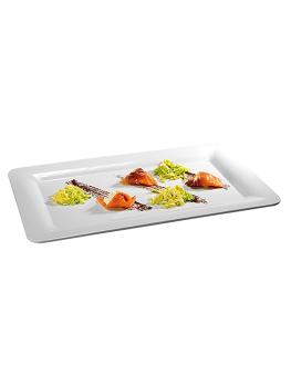 Plateau de service - 1/1 GN - H 2 x 53 x 32,5 CM - Mélamine - Blanc - 060041