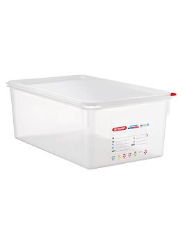 Boîte alimentaire - 1/1 GN - 27,5 litres - H 20 x 53 x 32,5 CM - Polypropylène - Transparent - - -40°C / +95°C - Araven