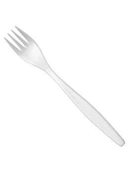 Fourchette de table - 0.25 KG - 19 CM - Styrène-Acrylonitrile (San) - Blanc - WACA - 937155