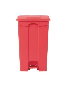 Poubelle - 87 Litres - Rouge - H 82 x 49,5 x 40 CM - Polypropylène - Jantex - DC712