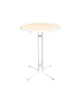 Table de fête - Pliable - Ø 70 Cm Rond - Monaco - Blanc