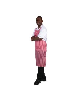 Tablier Imperméable - Unisexe - Taille Unique - Rouge/Blanc - 71,1 x 101,6 CM - Nylon - Vêtement Blancs Chefs - A581