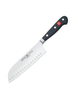 Couteau Santoku - Noir - H 30,9 x 5,1 x 1,5 CM - Acier carbone - Wüsthof - DN913