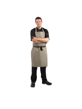 Tablier Halter - Unisexe - Vert Olive - 96,5 x 71,1 CM - Polyester/Coton - Vêtements de Chefs Blancs - B427