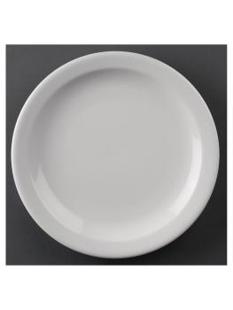 Assiette - 12 pièces - Ø 20,5 x H 2,6 x 20 CM - Porcelaine - Olympia - CF362